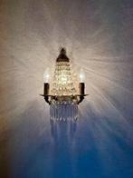 Vintage wandarmatuur, Huis en Inrichting, Lampen | Wandlampen, Ophalen, Gebruikt, Glas, Vintage, stijl neoklassiek