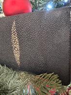 Pochette vintage rare en Pearl Shiny Roggenleer, Enlèvement ou Envoi, Comme neuf, Noir, Sac à bandoulière