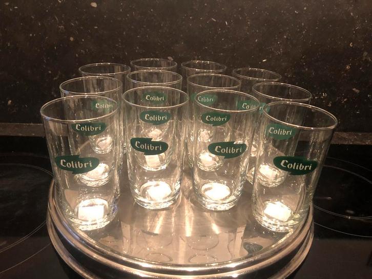 oude Cristal Alken COLIBRI limonade glazen, Verzamelen, Biermerken, Gebruikt, Glas of Glazen, Overige merken, Ophalen of Verzenden