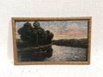 Gerard JACOBS (1865–1958) Landschap met rivier en roeiboot, Antiek en Kunst, Ophalen