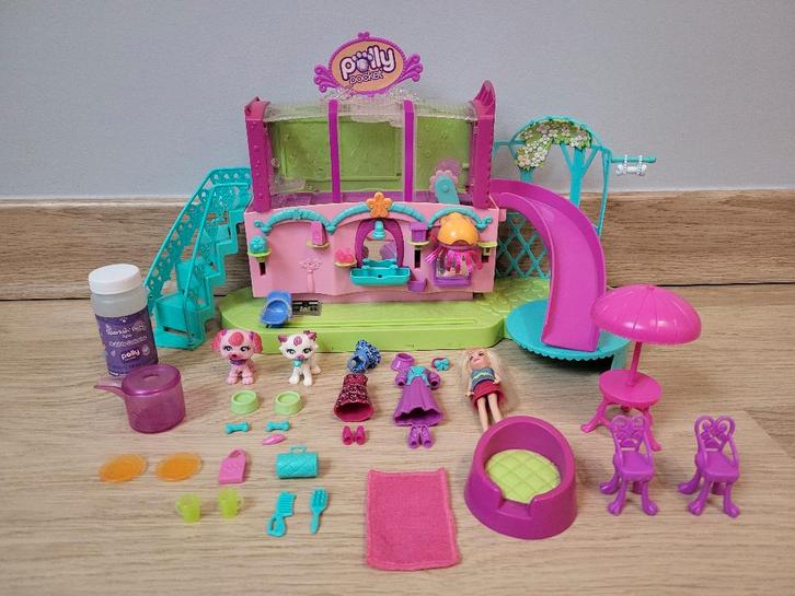 Polly Pocket Sparklin' Pets Spa, Collections, Jouets miniatures, Utilisé, Enlèvement ou Envoi