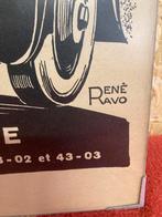 Affiche publicitaire ancienne Delahaye, Enlèvement, Comme neuf