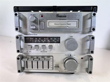 A2831. Auto stereotoren, Cassettedeck, versterker, radio en 