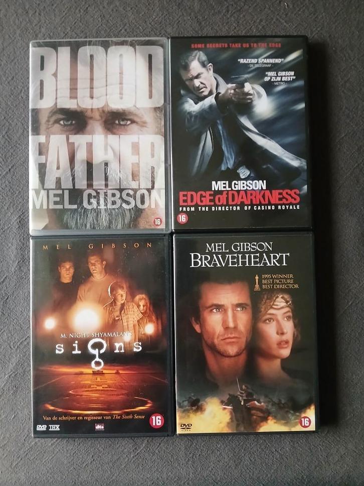 Lot van 4 DVD's (Mel Gibson), Cd's en Dvd's, Dvd's | Actie, Zo goed als nieuw, Actie, Vanaf 16 jaar, Ophalen