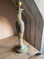 Tafel lamp zonder kap marmer of albast groen, Ophalen, Gebruikt, Vintage