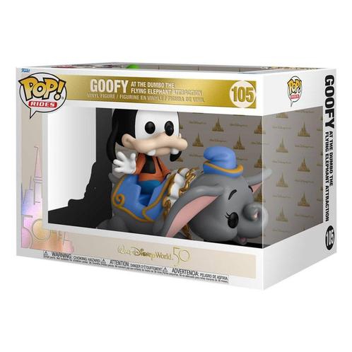 Walt Disney World 50th Anniversary POP! Rides Dumbo w/Goofy, Verzamelen, Disney, Nieuw, Beeldje of Figuurtje, Goofy of Pluto, Ophalen of Verzenden