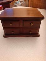 Eiken vintage 70's  juwelenkistje., Antiek en Kunst, Ophalen of Verzenden