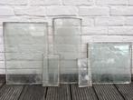 Antiek geslepen glas van antieke deur in allerlei formaten, Doe-het-zelf en Bouw, Ophalen, Gebruikt, Glasplaat