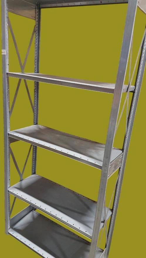 Legbordstellingen Dexion partij van ca. 100m1 / 40cm diep., Huis en Inrichting, Kasten | Stellingkasten, Zo goed als nieuw, Ophalen