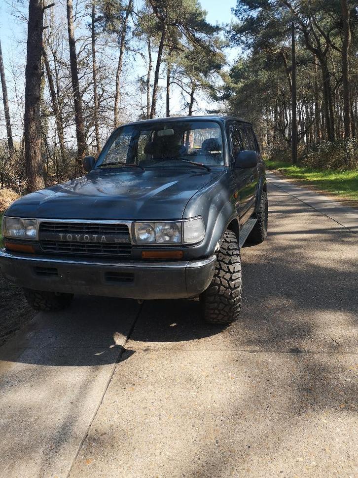 Land Cruiser HDJ80 4.2 Turbo uit 1990, Auto's, Oldtimers, Particulier, 4x4, Elektrische buitenspiegels, Radio, Trekhaak, Toyota