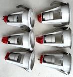 set van 8 spots armaturen voor plafond inbouw, Huis en Inrichting, Lampen | Spots, Metaal of Aluminium, Ophalen of Verzenden, Zo goed als nieuw