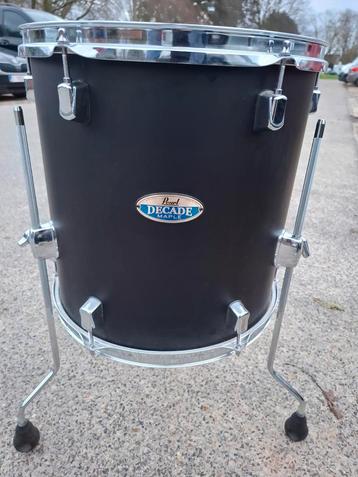 Pearl decade maple 14 floortom mat zwart voor uw drumstel  beschikbaar voor biedingen