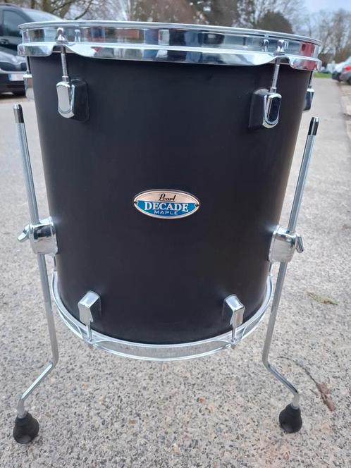 Pearl decade maple 14 floortom mat zwart voor uw drumstel, Muziek en Instrumenten, Instrumenten | Toebehoren, Zo goed als nieuw