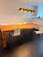 Eettafel ,, 280cm lang echt hout ❗️❗️, Huis en Inrichting, Ophalen, Gebruikt
