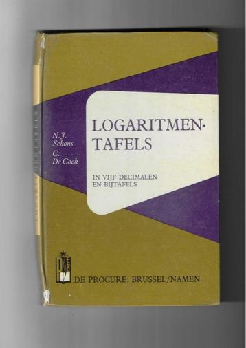 Boek-Logaritmentafels beschikbaar voor biedingen