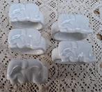 5 Porseleinen servetringen met olifanten, Ophalen of Verzenden, Zo goed als nieuw, Wild dier, Overige typen