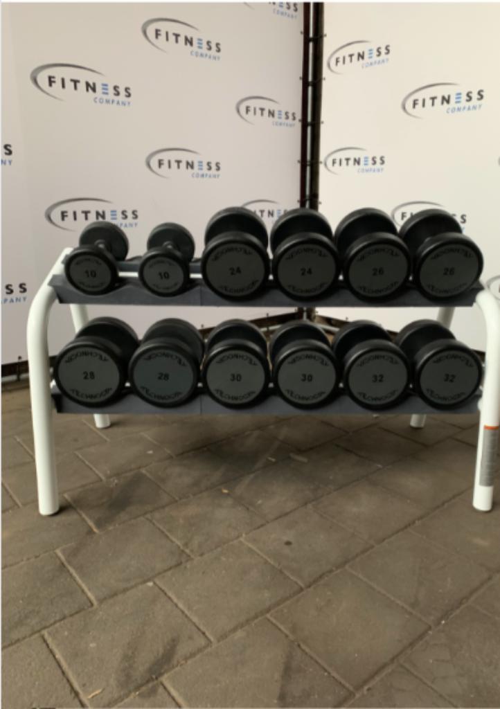 Technogym dumbells | rek | set | Kracht |, Sport en Fitness, Fitnessmaterialen, Gebruikt, Dumbbell, Armen, Benen, Borst, Buik