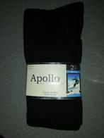 Chaussettes de ski noires taille 31-35 Apollo neuves, Enlèvement ou Envoi, Neuf