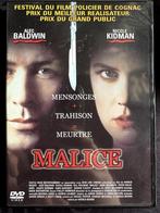 DVD  " Malice " (avec Nicole Kidman et Alec Baldwin), Ophalen of Verzenden, Zo goed als nieuw, Actiethriller