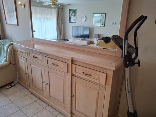 Volledige Eetkamer in lichte eik, Huis en Inrichting, Complete eetkamers, Gebruikt, 4 tot 6 stoelen, Ophalen