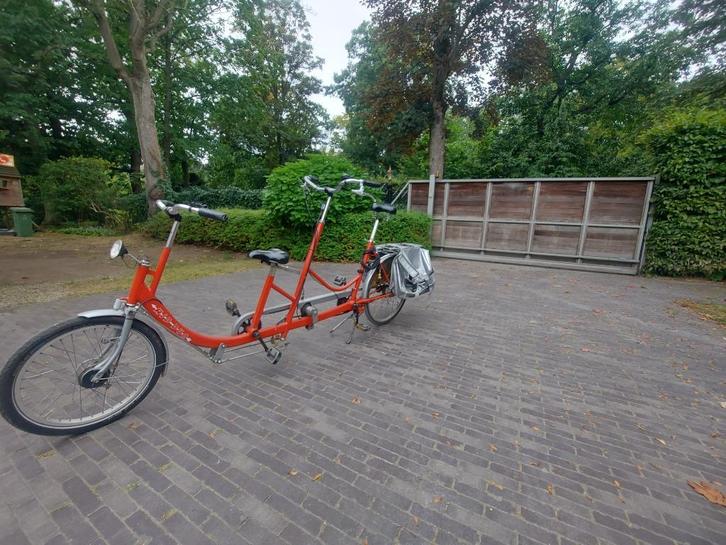 Duo fiets tandem kind, Fietsen en Brommers, Fietsen | Tandems, Gebruikt, Minder dan 10 versnellingen, Ophalen