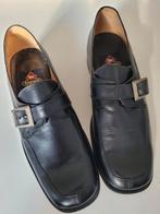 Nieuwe zwarte leren gespschoenen van het merk Trotters 44, Kleding | Heren, Schoenen, Ophalen, Zo goed als nieuw, Zwart, Gespschoenen