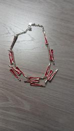 Collier argent et rouge Dolce Vita, Handtassen en Accessoires, Kettingen, Verstelbaar, Ophalen of Verzenden, Zo goed als nieuw