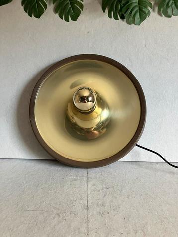 Vintage space age disc schotel wandlamp jaren 60 beschikbaar voor biedingen