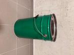 Groene metalen Ton opbergton, Ophalen