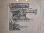 Ets op straat (Gent) van Malfliet Romain, Antiek en Kunst, Kunst | Etsen en Gravures, Ophalen of Verzenden