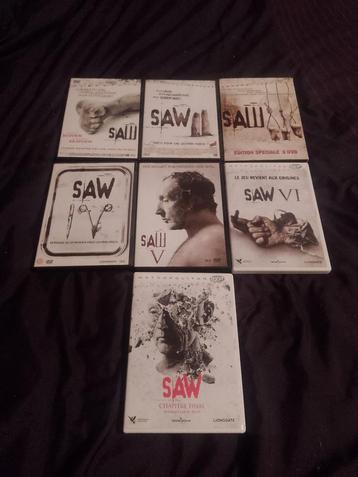 Te koop op DVD set van 7 Saw  beschikbaar voor biedingen