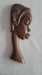 Afrikaanse houten dameshoofd, Ophalen of Verzenden
