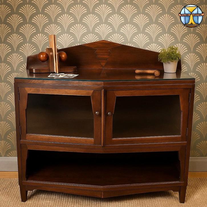 Antieke Art Deco Amsterdamse School Dressoir (coromandel), Huis en Inrichting, Kasten | Dressoirs, Zo goed als nieuw, 100 tot 150 cm