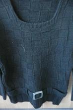 Zwarte trui met blokjes in breipatroon (K577), Kleding | Dames, Maat 38/40 (M), Zwart, Gedragen, Zazies
