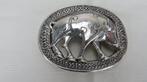 Keltische riemgesp 925 zilver, 161,7 gr 8,5 x 6 cm, Ophalen, Zilver