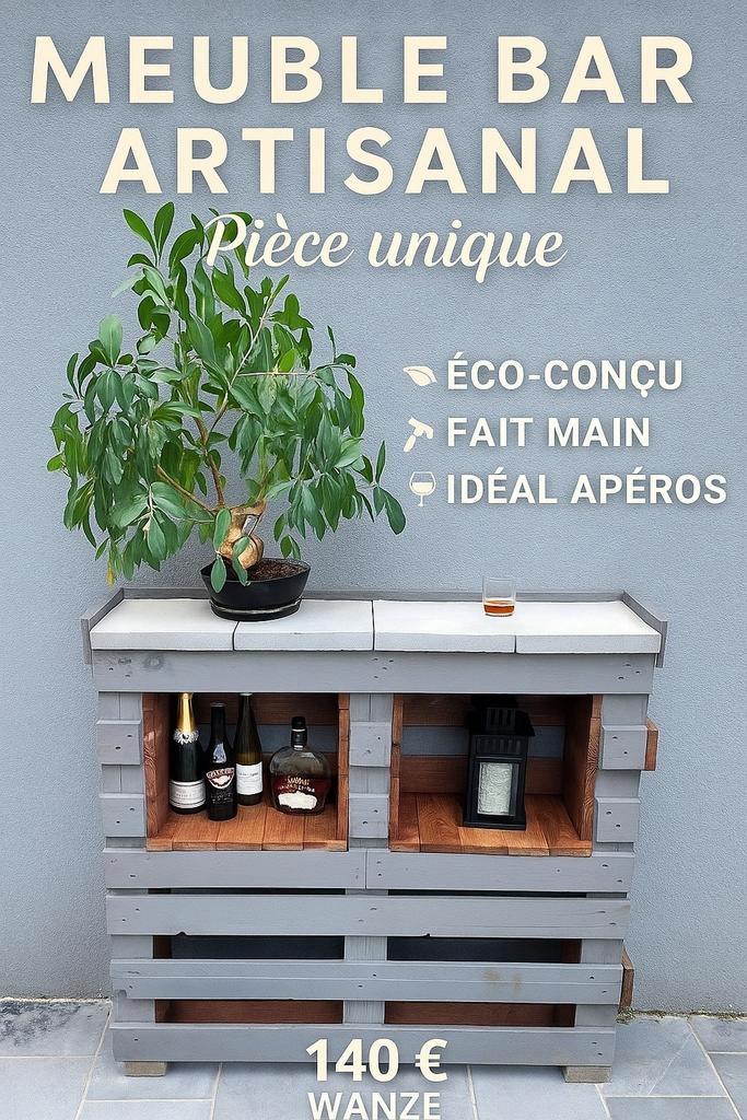 Meuble bar- pièce unique, Huis en Inrichting, Kasten | Wandmeubels, Nieuw, Ophalen