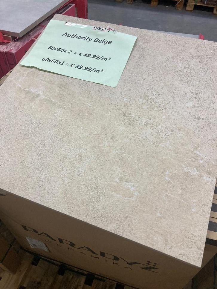 NIEUW Terrastegel keramische tegel 60x60x2, Doe-het-zelf en Bouw, Tegels, Nieuw, Vloertegels, Keramiek, 40 tot 60 cm, 40 tot 60 cm