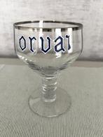 Orval bierglas, zeer oud, met emaille gotische letters., Ophalen, Zo goed als nieuw, Bierglas