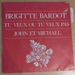 Brigitte Bardot - Tu Veux Ou Tu Veux Pas - Vinyle 45T, Ophalen of Verzenden, Gebruikt, Poprock