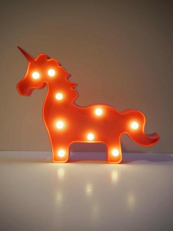 Roze eenhoorn led lamp  beschikbaar voor biedingen