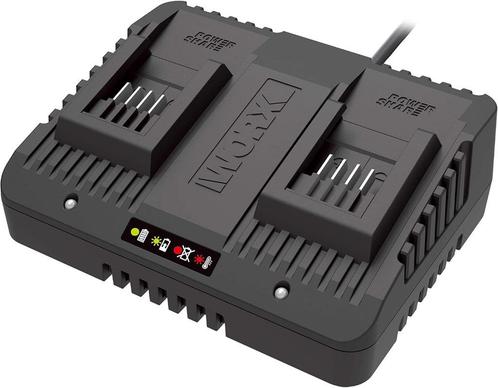 WORX - 20V Li-Ion 2.0A naar 5Ah dubbele oplader - WA3772, Doe-het-zelf en Bouw, Gereedschap | Overige machines, Zo goed als nieuw
