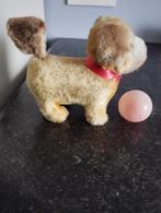 Antieke mechanische Opwindbare hond met bal, Ophalen of Verzenden