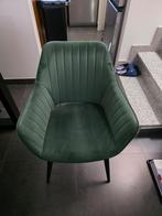 Lot de 6 chaises vertes en velour en parfait etat, Maison & Meubles, Chaises, Enlèvement