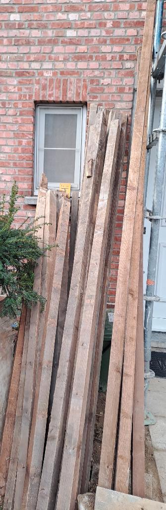 Houten balken van het dak- onbehandeld, goede kwaliteit, Tuin en Terras, Palen, Balken en Planken, Gebruikt, Balken, 250 cm of meer