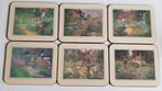 6 Onderzetters met kurk, Jason, Country Gardens, Huis en Inrichting, Ophalen of Verzenden, Zo goed als nieuw, Glas of Kopje