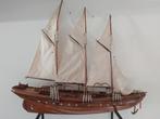Oude houten modelboot 60 cm lang, Hobby en Vrije tijd, Modelbouw | Boten en Schepen, Gebruikt, Ophalen of Verzenden