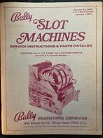 BALLY SLOT MACHINES SERVICE MANUAL, Verzamelen, Automaten | Overige, Ophalen of Verzenden, Zo goed als nieuw