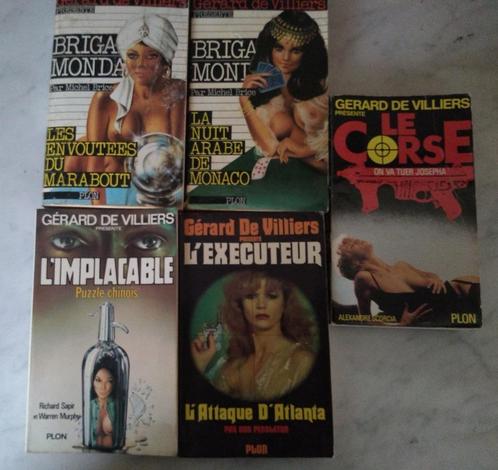 Lot de 5 livres de la collection Gérard De Villiers, Livres, Policiers, Enlèvement ou Envoi