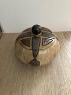 Grote zandstenen snoepdoos van Dubois, gesigneerd TBE, Ophalen of Verzenden