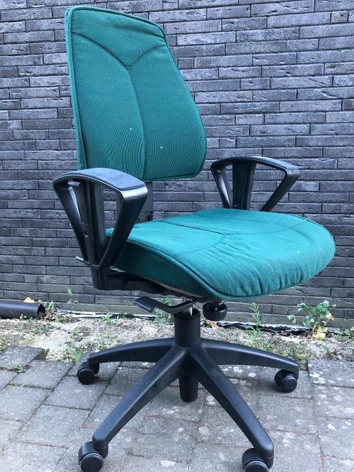 Bureaustoel Kinnarps, Huis en Inrichting, Bureaustoelen, Gebruikt, Bureaustoel, Groen, Ergonomisch, Ophalen